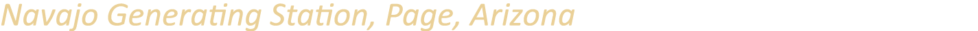 Navajo Generating Station, Page, Arizona