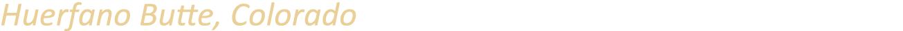 Huerfano Butte, Colorado
