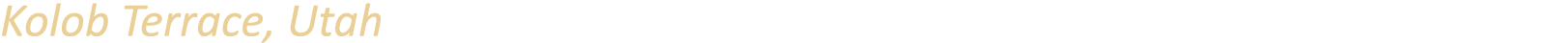 Kolob Terrace, Utah