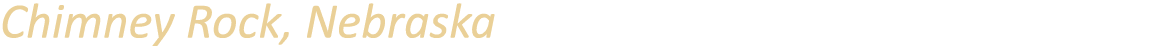 Chimney Rock, Nebraska